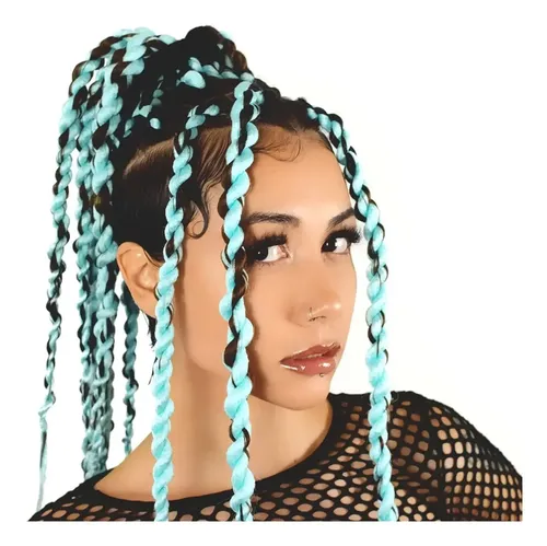 Pelo Cabello Sintetico Kanekalon Trenzas Africanas Extension Color Negro – 1