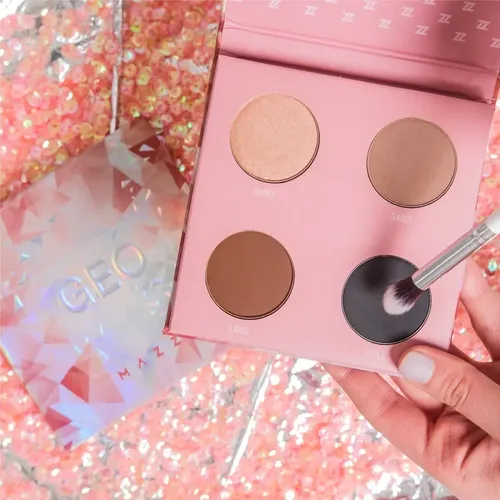 Paleta De Sombras Ojos Geo Mazz Make Up – Cuarteto Color