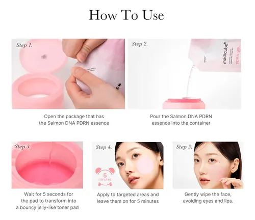 Medicube Pdrn Pink Collagen Jelly Pad Facial 70un Coreano