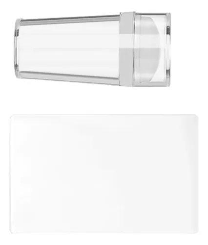 Set De Estampado De Uñas Francesas De Silicona Transparente