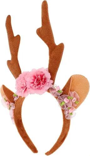 Diadema De De Ligera Con Y Flores Accesorio Animal Para De H Size_name
