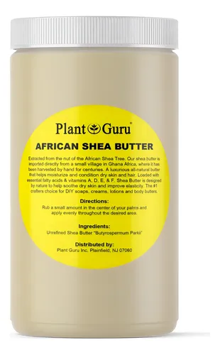 Manteca De Karité Plant Guru Raw African 946 Ml/0,9 Kg, Colo