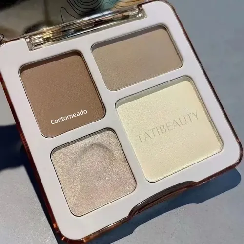 Tati Beauty Paleta Contorno 4 Mate Brillante Polvo Fijador
