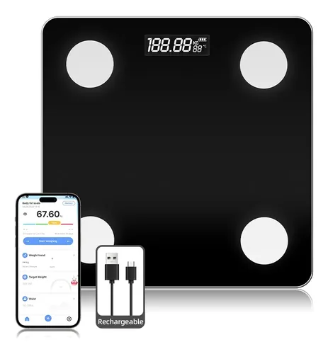 Báscula Digital Inteligente Con App, Bluetooth 5.0, .ccc3
