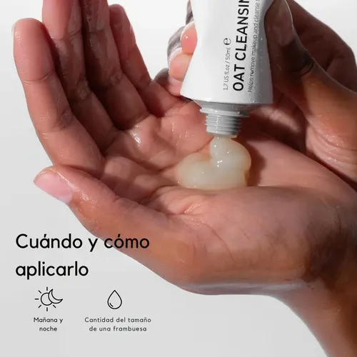 The Inkey List Oat Cleansing Balm Limpiador Facial Desmaquillante Bálsamo Avena Calma Hidrata Piel Sensible Retira Maquillaje Waterproof Limpieza Profunda Anti Irritación Glow Suave 150ml