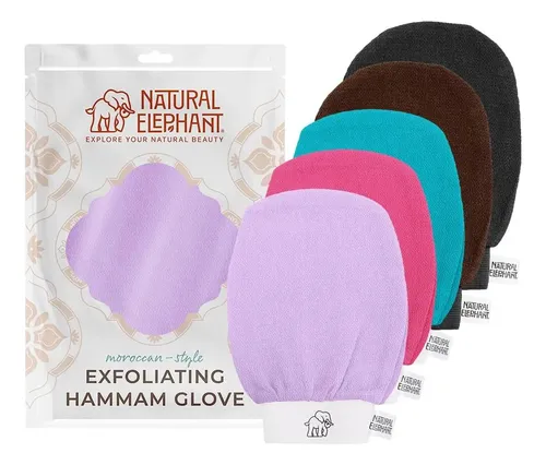 Guante Exfoliante Natural Elephant Con Microfibra Espesor 5