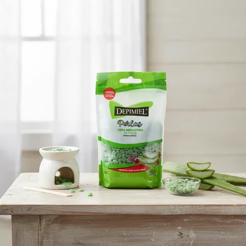 Cera Depilatoria Vegetal En Perlas Sistema Español X200 G