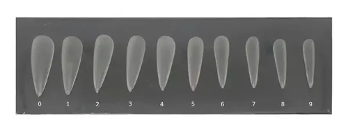 Tips Paris Night Press On Soft Gel Uñas Postizas 500u Nails Color Transparente Stiletto Opaca