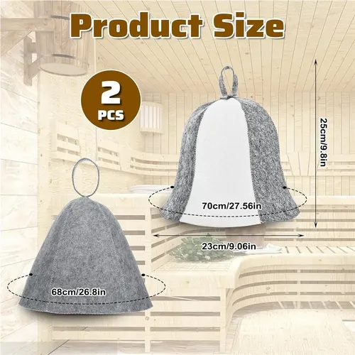 2 Gorros De Baño Para Sauna