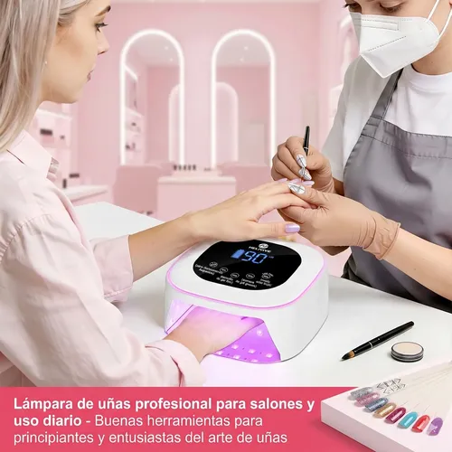Cabina Uv Led Inalámbrica 80w Recargable Uñas Gel Manicura