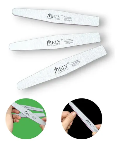 Pack X3 Limas Obelisco 200/240 Gramaje Suave Manicuria Mely