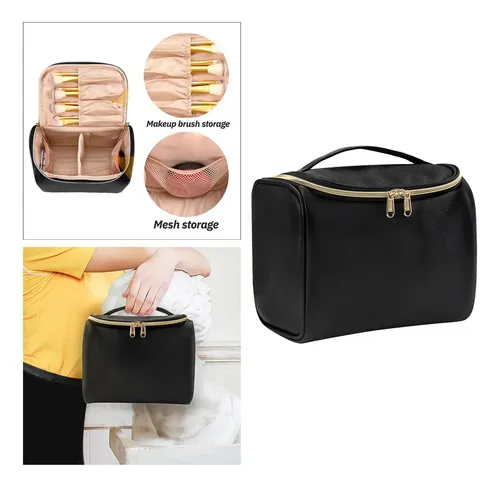 Bolsa De Maquillaje Negra Bolsas De Cosméticos -jxs1