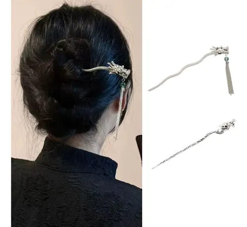 (c) Hairpin Cheongsam En Forma De Horquilla Con Forma De Dra Yun Chi Hairpin