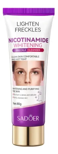 Limpiador Facial Aclarante Antimancha Niacinamida 80g Sadoer Todo Tipo De Piel Día/noche