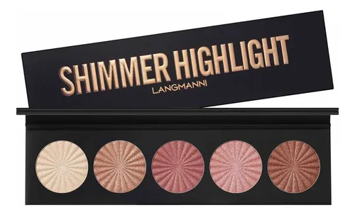 Iluminador Hp 5 Colores Brillantes, Contorno Facial Brillant