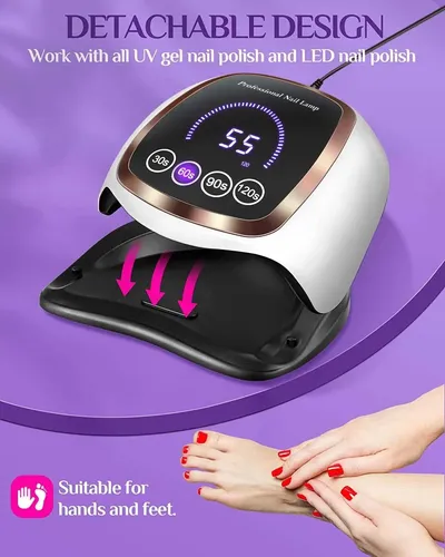 Lámpara Uv Led Secador De Uñas 180w Profesional Con Timer