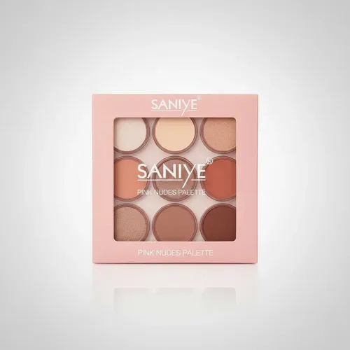 Paleta Sombras Nude Saniye Pink Nudes 9 Tonos Mate Brillos Tono 01