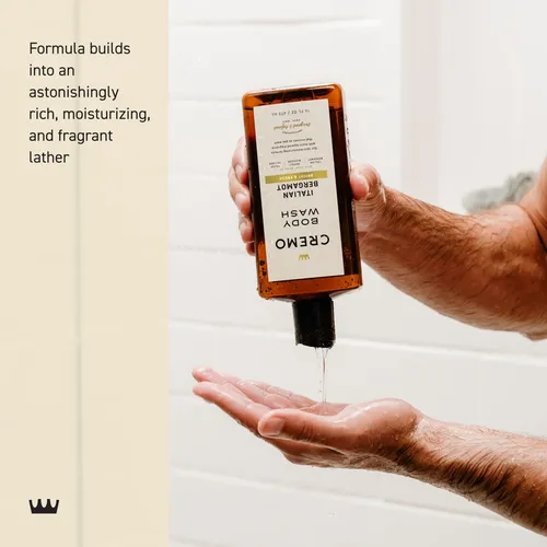 Gel De Baño Cremo Para Hombre, Bergamota Italiana, 16 Onzas