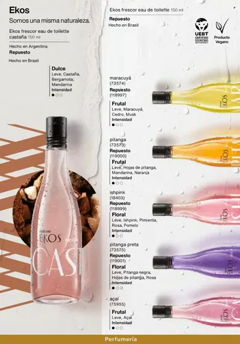 Repuest Frescor Maracuya Eau De Toilette Ekos Natura Vegano