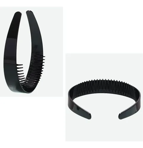 Elegante Diadema Nupcial Con Forma De Peine Dentado Liso