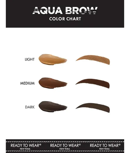 Ready To Wear Brow Aqua, Lápiz De Cejas Ligero, Base Al