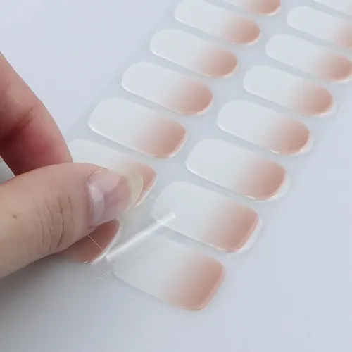 Gel De Uñas Jmeowio Apricot White Gradient (20 Tiras +