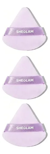 Sheglam Trio Borla Esponja Triangulo Para Polvo Maquillaje Color Púrpura
