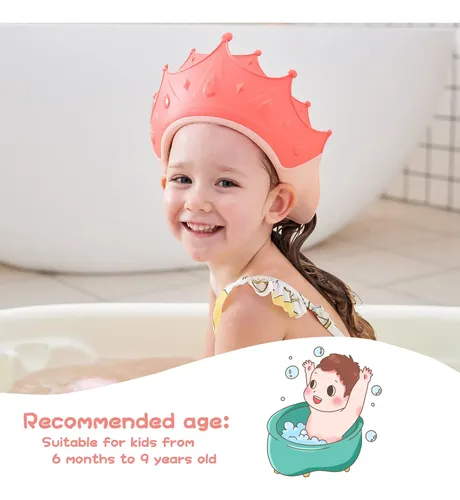 Gorro De Ducha Para Bebés Y Niños: Visera Protectora