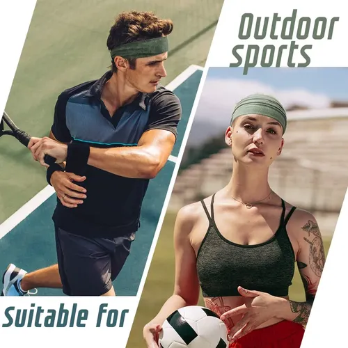 Mykurs Diademas Deportivas Para Hombres Con Pelo Largo, Band