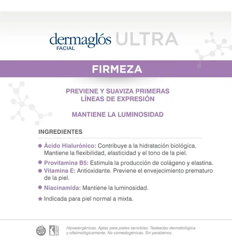 Dermaglós Facial Ultra Firmeza Crema Hidratante Fps30 Día