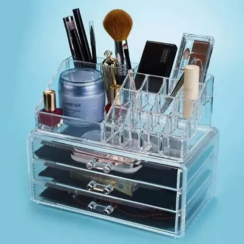 Organizador Maquillaje Cosméticos Acrilico Cajón X 3