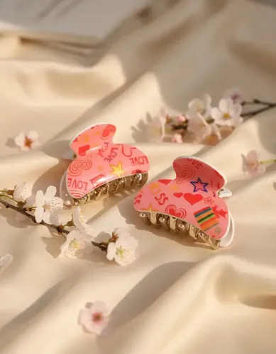 Broches De Pelo Para Nenas. Clips Para Niñas Ganchos Nenas Color Rosa