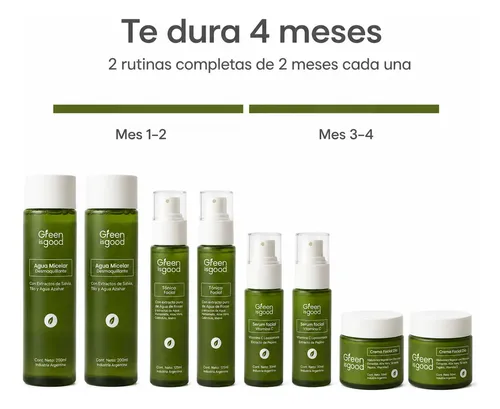Kit Rutina Facial Completa Vitamina C Hialurónico 4 Meses
