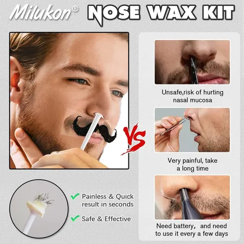 Kit De Depilación Para Bello Nariz Hombre