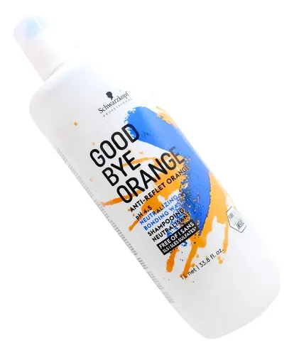 Schwarzkopf Goodbye Orange Shampoo Matizador Vegano 1000ml