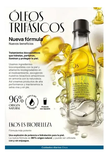 Oleo Aceite Trifasico Corporal Andiroba Ekos Natura Vegano