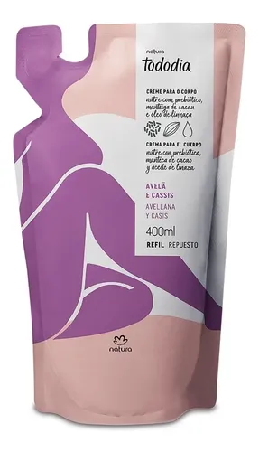 Repuesto Crema Tododia Avellana Y Casis 400ml Natura
