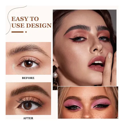 Lápices De Cejas Microblading 3d 4 Puntas Negro Marrón