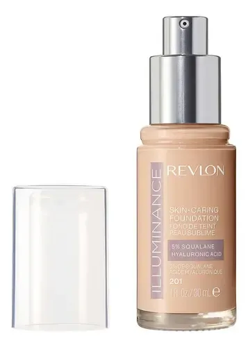 Base de maquillaje líquida Revlon ILluminance Skin-caring Foundation Illuminance Skin-Caring Foundation tono 201 creamy natural – 30mL 500mg