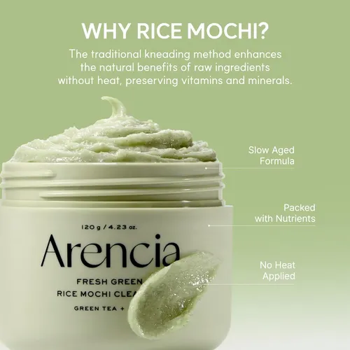Arencia Limpiador Facial Fresh Green Rice Mochi Cleanser