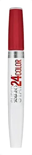 Labial Maybelline 24 Color Super Stay color eternal cherry brillante