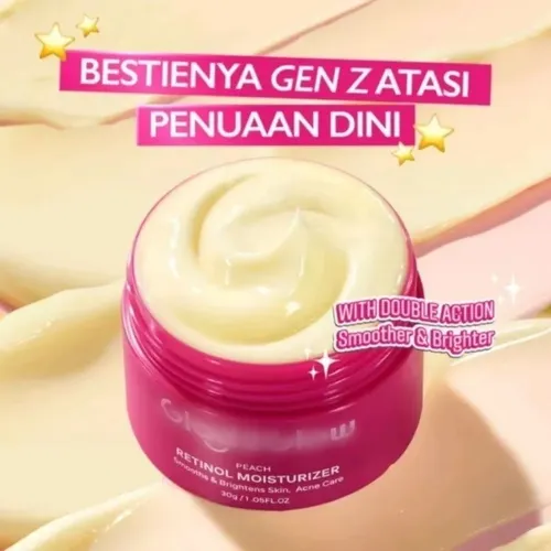 Crema Facial Iluminadora Hidratante Con Retinol Y Melocotón