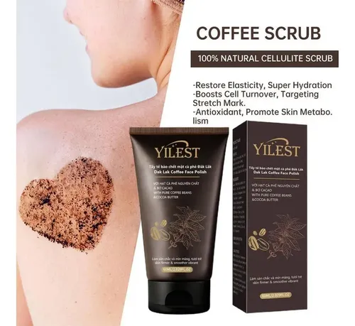 Exfoliante Corporal Facial De Café, Hidratante Y .