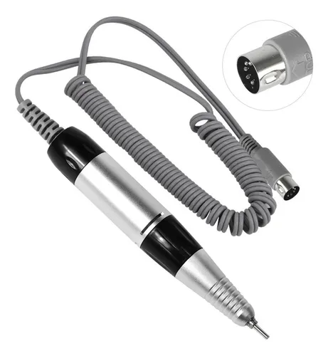 /zj Lima Eléctrica Para Uñas Tipo Bolígrafo 35000 Rpm /zj Silver And White