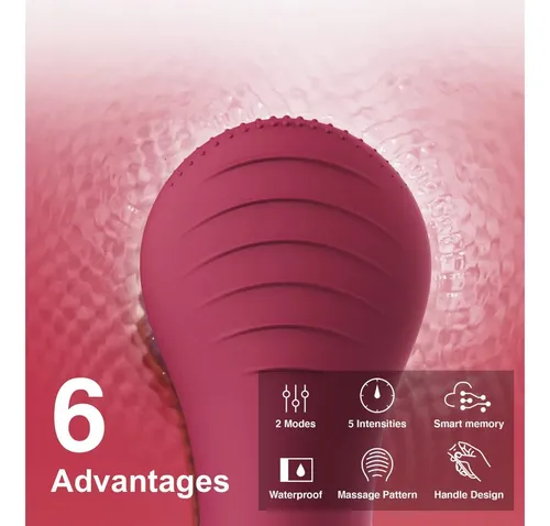 Cepillo Facial Limpiador Nagracoola N11 Recargable Berry