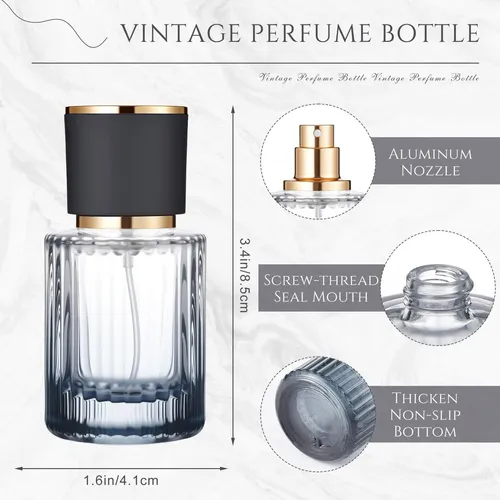 6 Botellas De Colonia De Perfume De 30 Ml Vacías