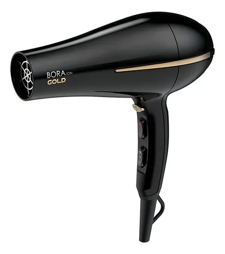 Secador De Pelo Ga.ma Italy Bora Gold 2200 Watts Color Negro