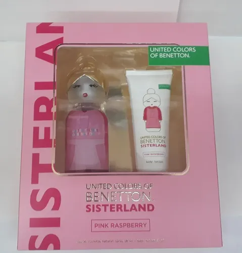 Perfume Benetton Sisterland Pink Raspberry Eau de Toilette con Loción para Mujer 80 ml
