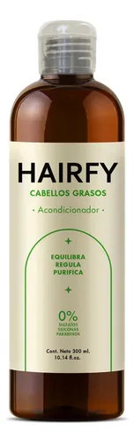 Acondicionador Cabellos Grasos y Oleosos Hairfy – Control de Seborrea, Sin Sulfatos, Parabenos y Siliconas – 300ml