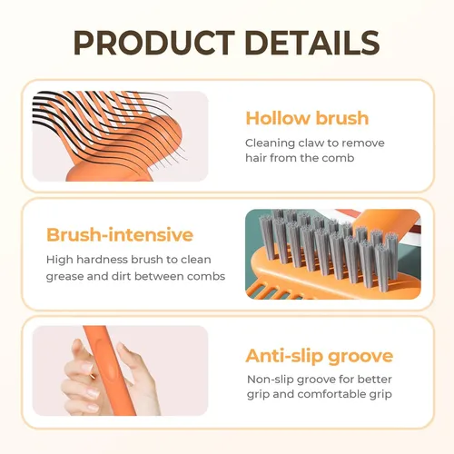 3 Piezas Limpiador De Peines Para Cabello Cepillo Efectivo